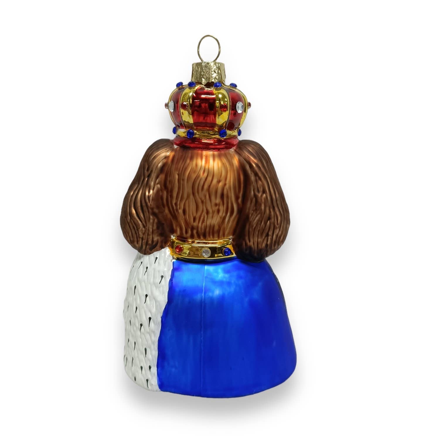 Naked Decor - Wholesale Ornament - God Save the King Charles Spaniel Blenheim Glass Ornament1