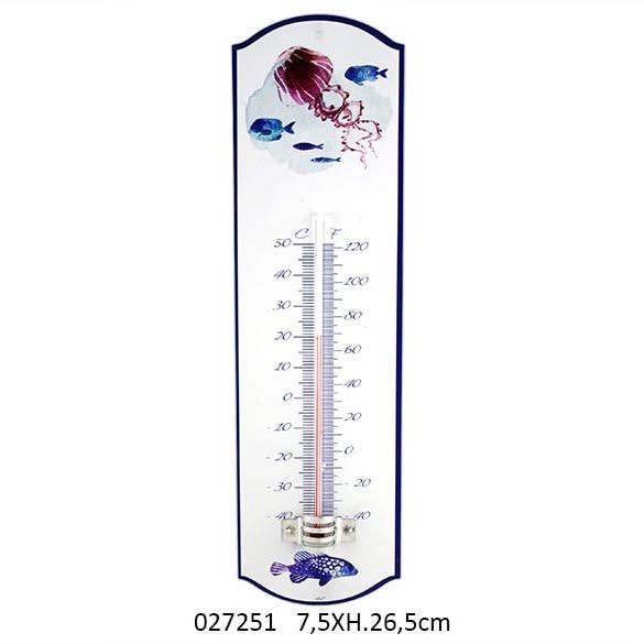 Faye - Wholesale Thermometer - Thermometer 'Wavy' 7.5 X 26.5 cm