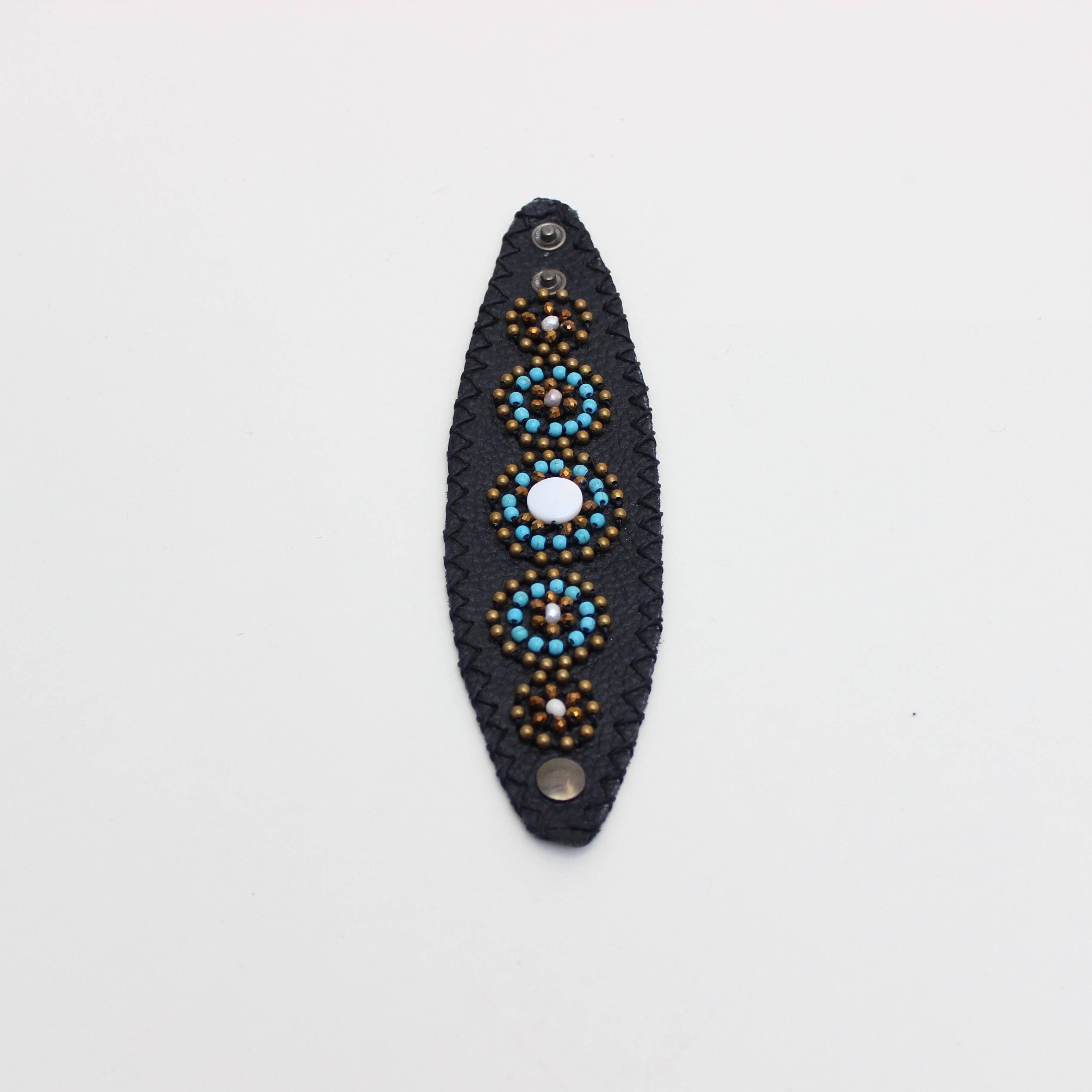 Bali Queen - Wholesale Cuff Bracelet - Thai Leather Snap Cuff10