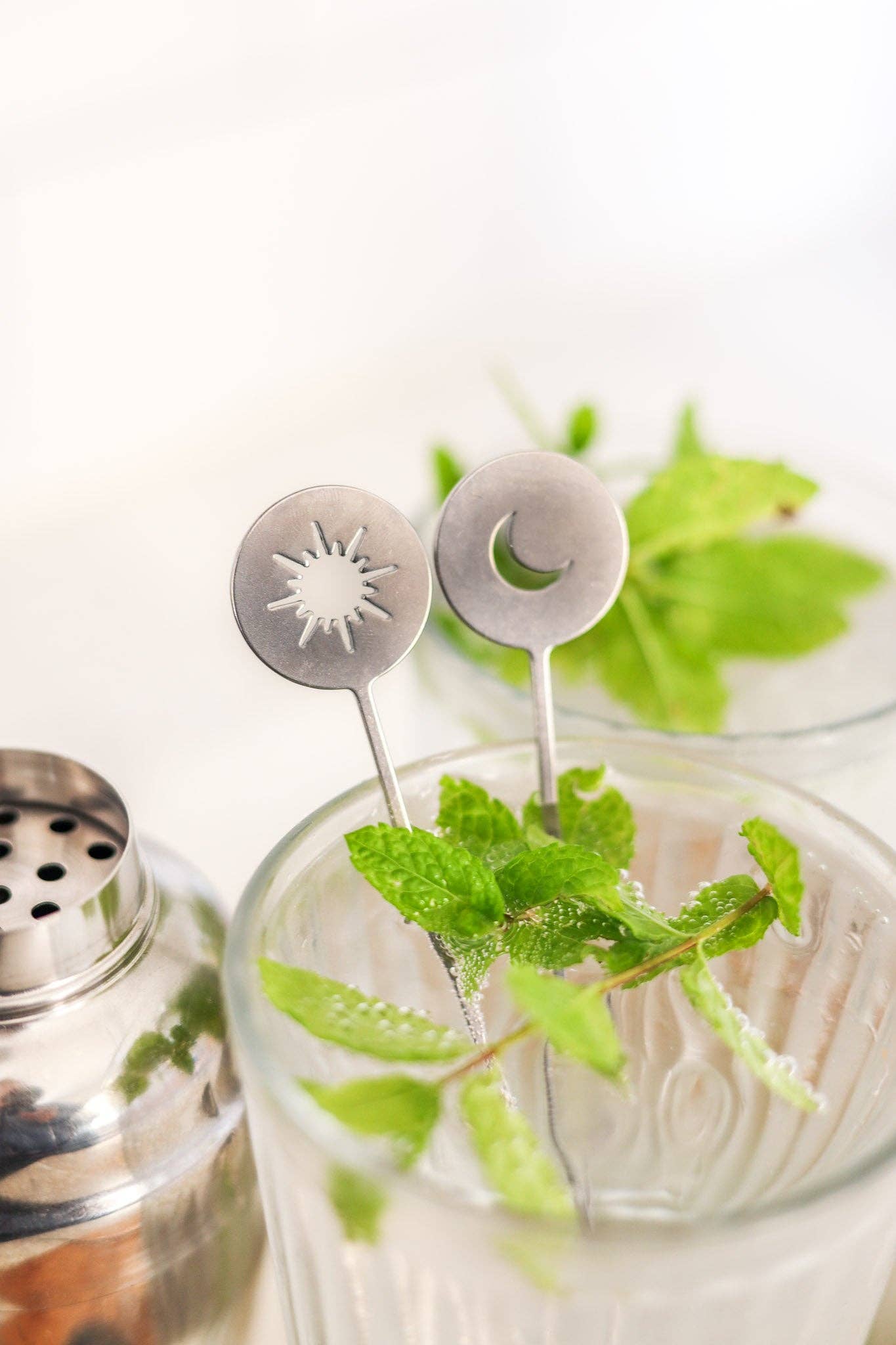 Pivot - Wholesale Drink Stirrer - Moon & Stars Cocktail Stirrers - Set of 44