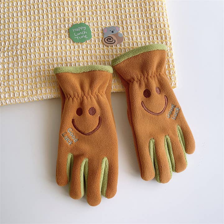 Tourtiwi - Wholesale Gloves - Kids - Winter children's cartoon smiling cute warm gloves2