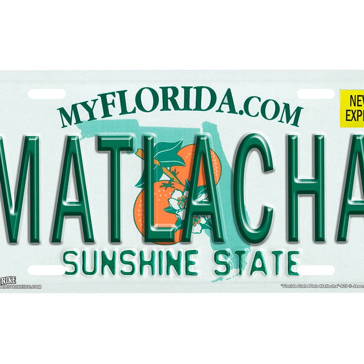 "Florida State Matlacha" - Decorative License Plate for wholesale by Airstrike