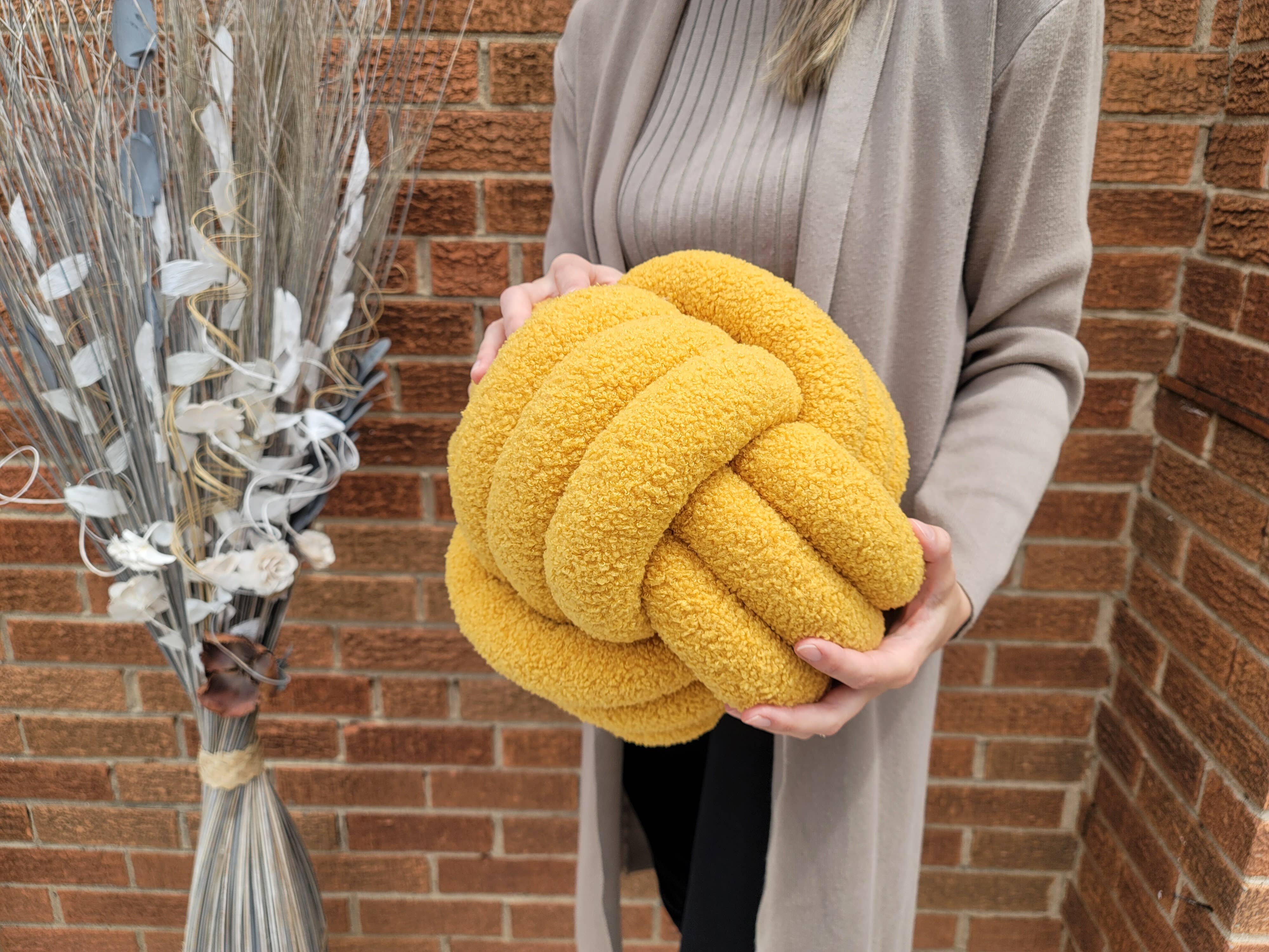 SUF Products LLC - Wholesale Throw/Decorative Pillow - Boucle Knot Pillows Soft and Cozy - Trendy Textured cushion15