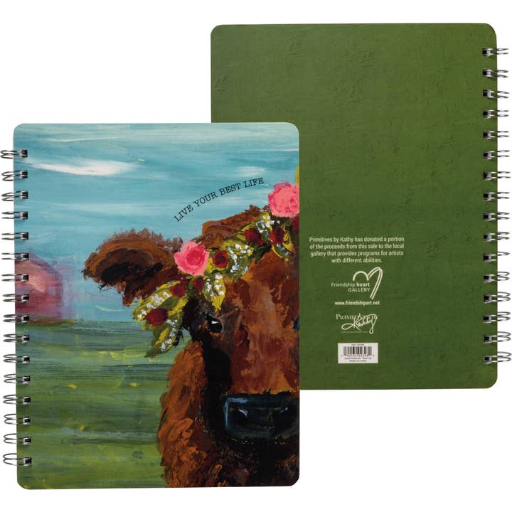 Live Your Best Life Spiral Notebook for wholesale by Primitives by Kathy