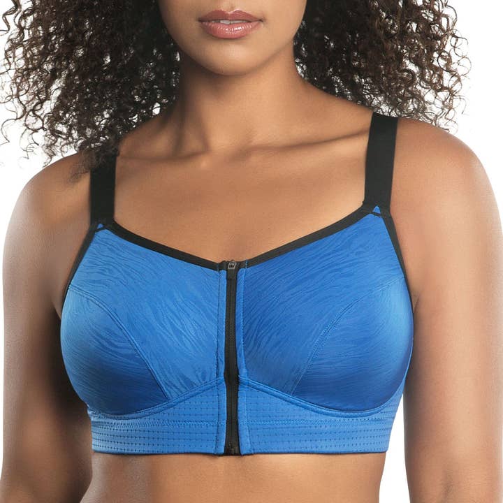 PARFAIT Wave P6052 Women's Wire-Free Front Closure Sports Bra - Nautical Blue for wholesale by PARFAIT