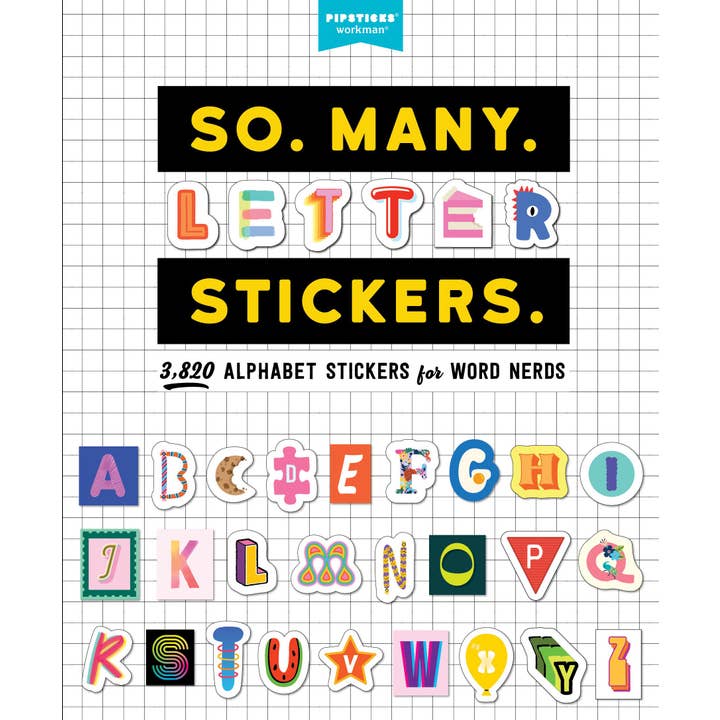 Hachette Book Group - Wholesale Sticker - So. Many. Letter Stickers.