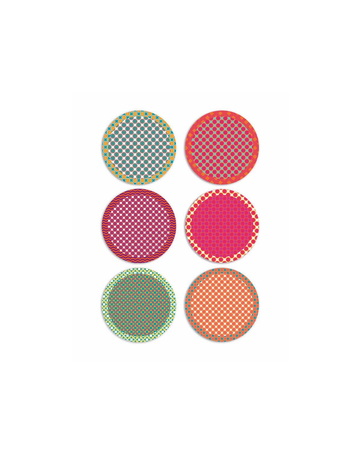 Emily Evans - Wholesale Placemat - Happy Days Coasters - Set of 6 Pieces0