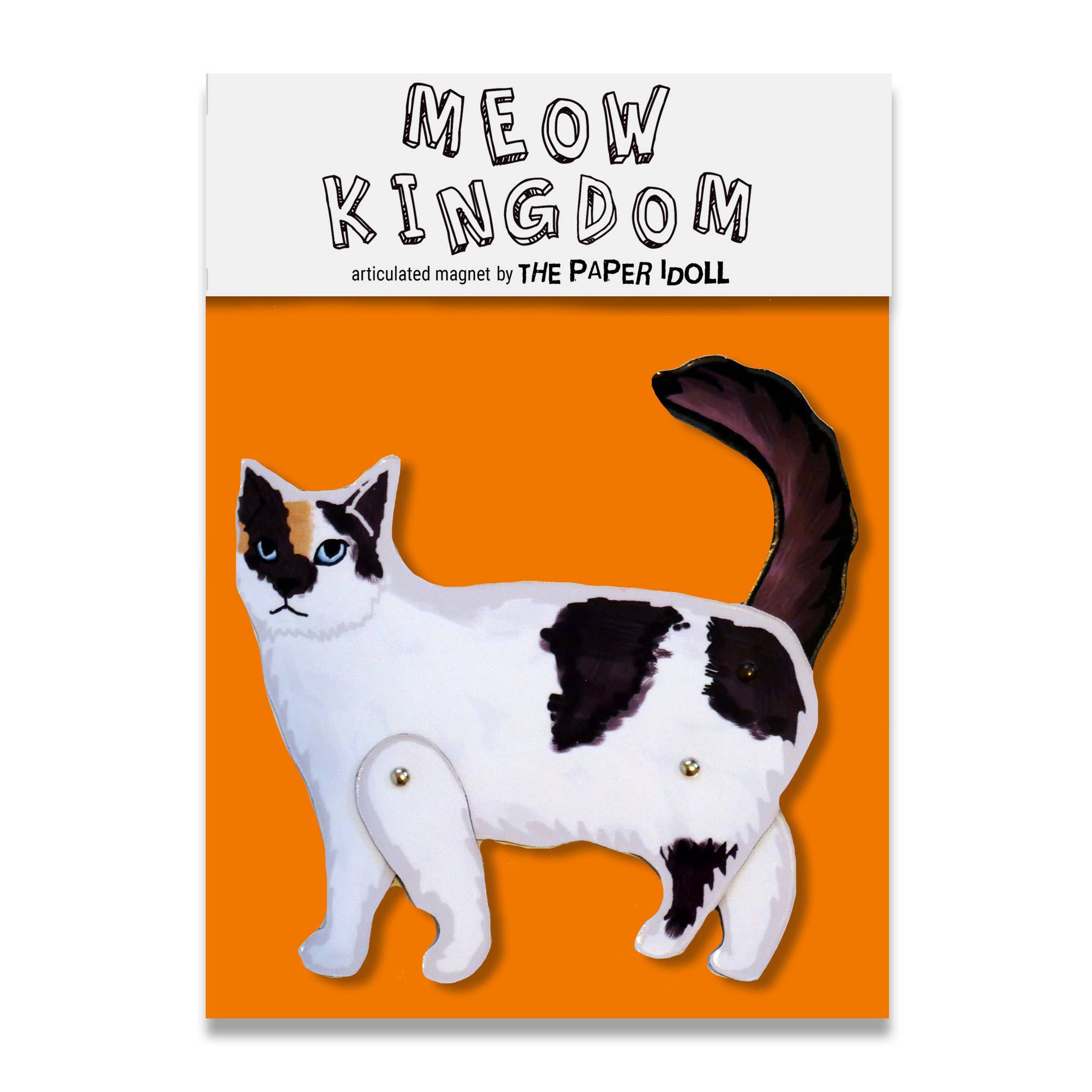 THE PAPER IDOLL – wholesale Magnet – 5 Assorted Articulated Cat Fridge Magnets Cat Kitchen decor.6