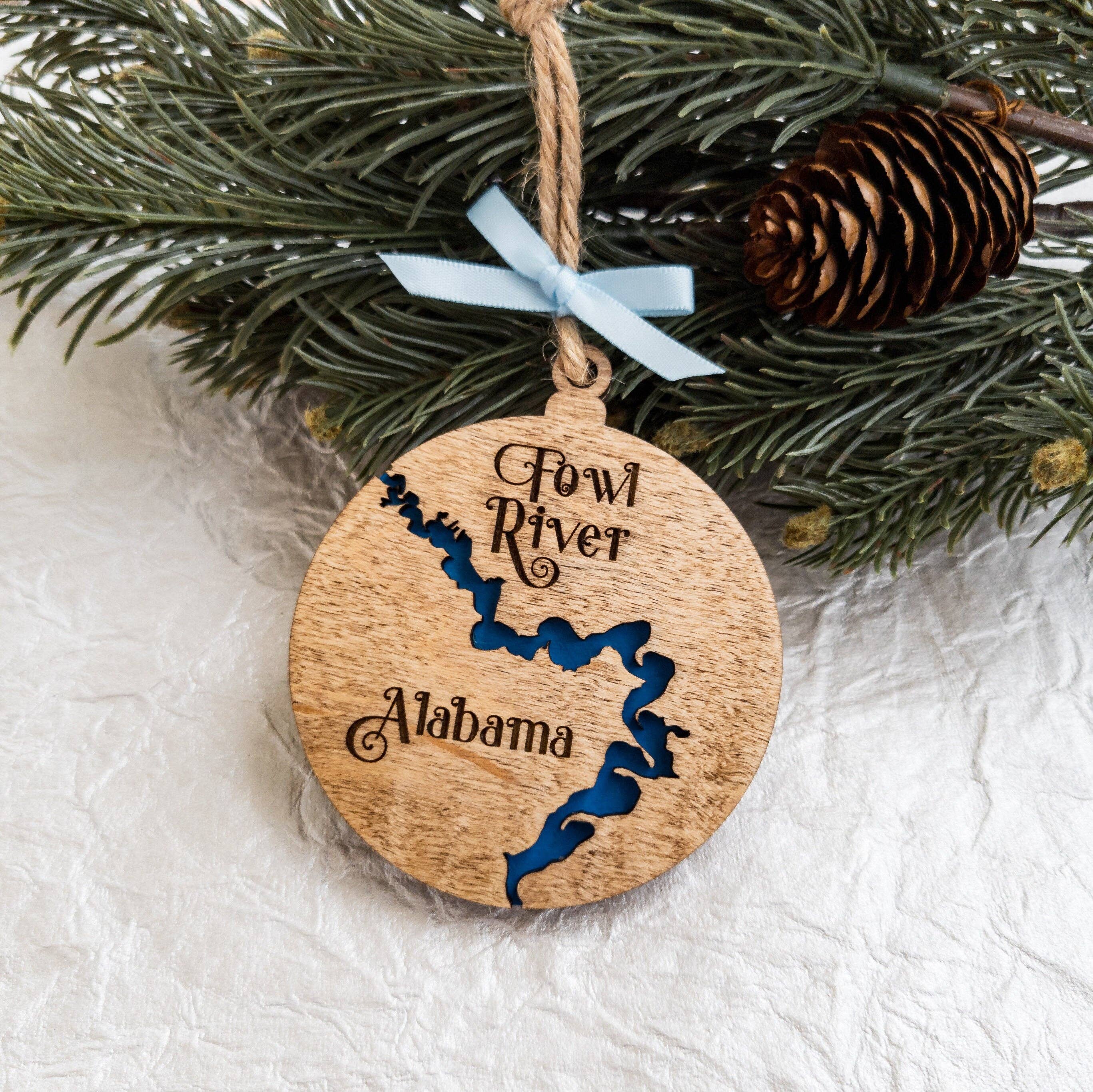 Shelfish Modern – Großhandel Verzierung – CUSTOM Any River Weihnachtsschmuck aus Holz1