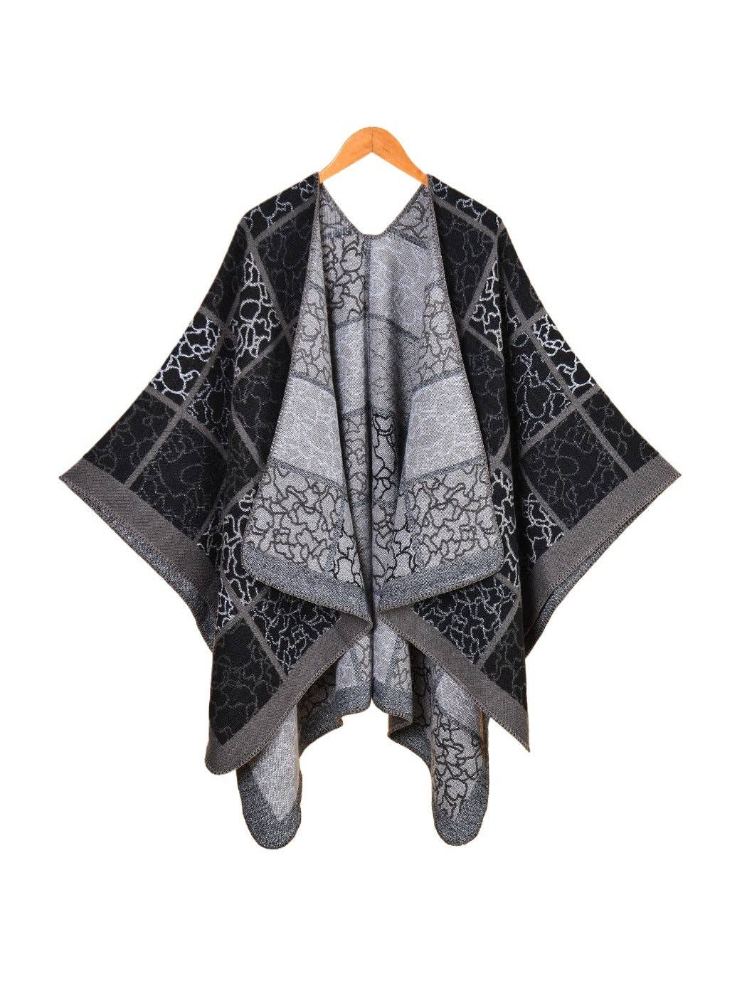 Funkyrel® Atzbranding Limited - Wholesale Scarf - Women's - Scarvii - Large Size Line Plaid Scarf Shawl2