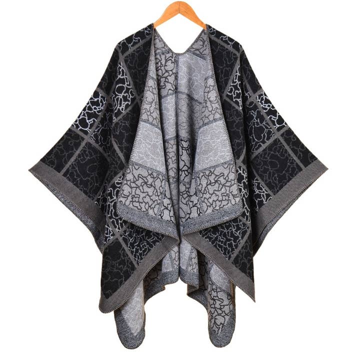 Funkyrel® Atzbranding Limited - Wholesale Scarf - Women's - Scarvii - Large Size Line Plaid Scarf Shawl2