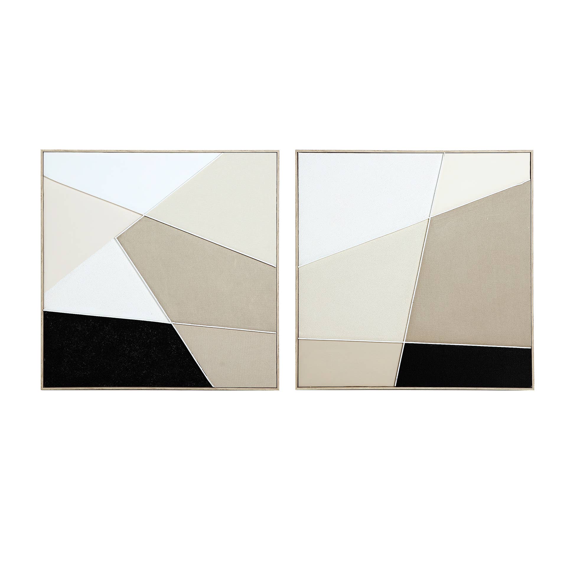 Kodu - Wholesale Gallery Wall Set - Handcrafted canvas painting in brown tones, 100x40