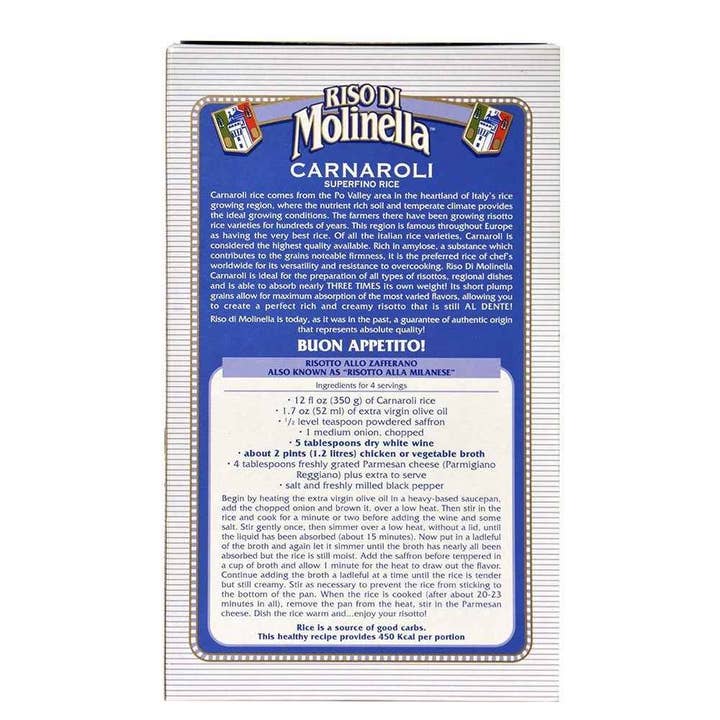 Fine Italian Food - Wholesale Rice - Riso di Molinella Carnaroli Rice, 2.2 lb.3