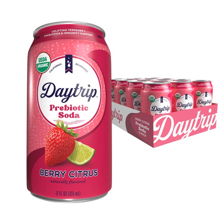 Daytrip – Großhandel Soda/kohlensäurehaltiges Getränk – Daytrip Berry Citrus Bio-Präbiotische Limonade