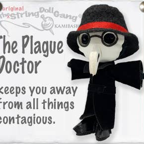 Kamibashi - Wholesale Keychain - Unisex - The Plague Doctor String Doll Keychain