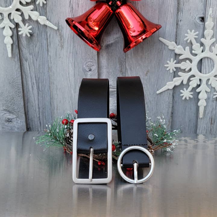 Sempre + Lucille - 2 pc Women's Leather Belt Set for wholesale by NAB LEATHER