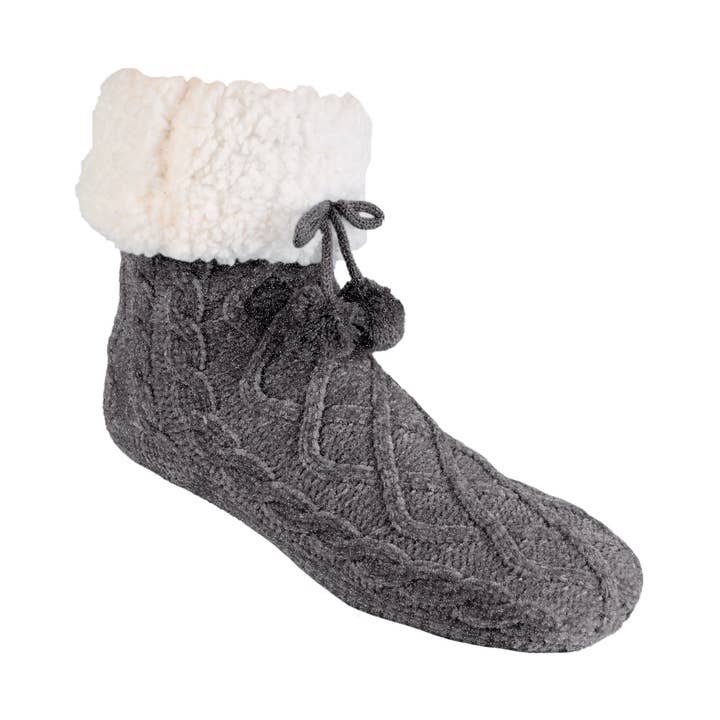 Pudus - Wholesale Sock Slippers - Women's - RECYCLED CHENILLE CLASSIC SLIPPER SOCKS8