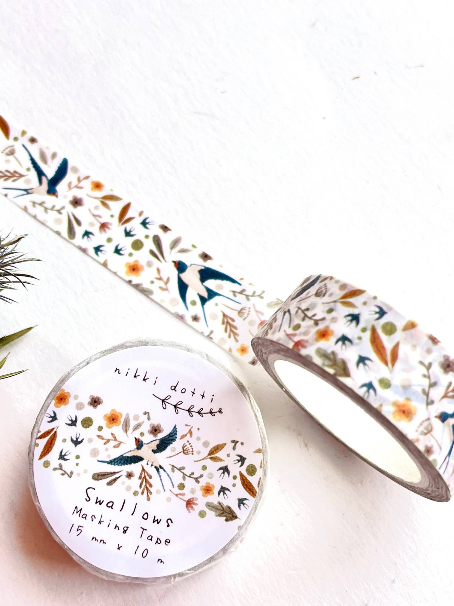 Nikki Dotti - Vendita all'ingrosso Nastro washi - Washi tape - Rondini2