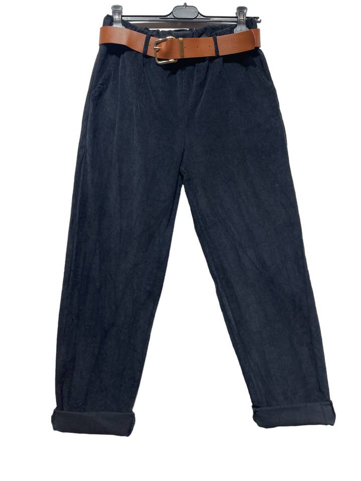 LINEN & COTTON HOUSE - Wholesale Pants - Women's - 00503 PANT IN VELVET FALL WINTER CLOTHING