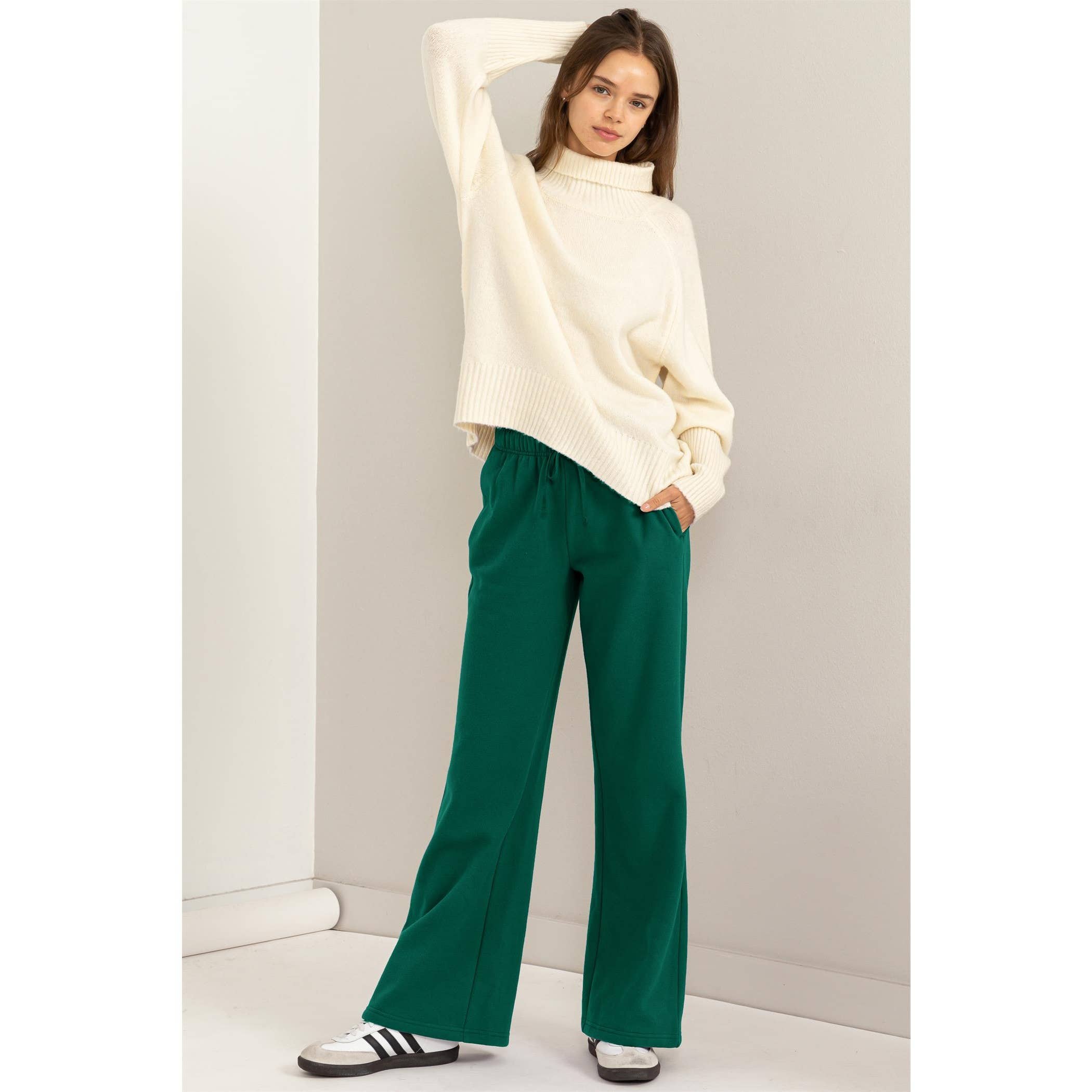 HYFVE - Vendita all'ingrosso Pantalone - Donna - Pantaloni a Gamba Larga con Coulisse a Vita Media36