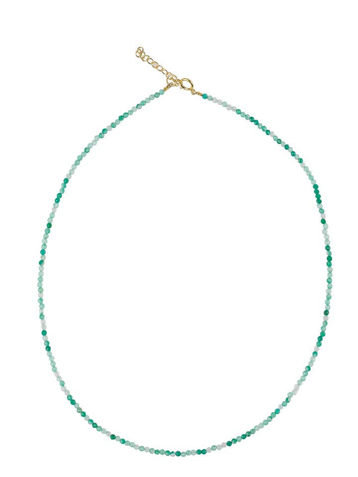 Collar de ónix verde con cierre g-p para venta al por mayor de XZOTA