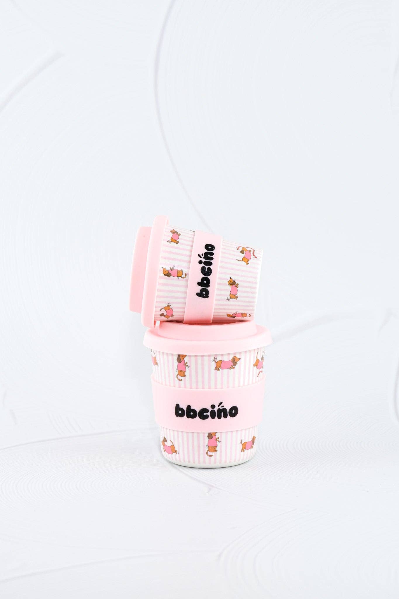 BBcino - Venta al por mayor Vaso/copa - Niños y bebés - Taza Babycino Dash en Rosa - 120 ml (PAJITA INCLUIDA)5