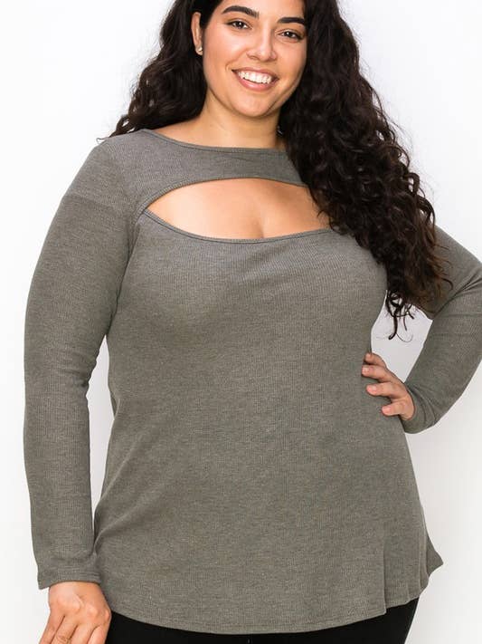 10795LP329 - TOP DE TALLA GRANDE CON DETALLES EN EL BUSTO para venta al por mayor de A.gain