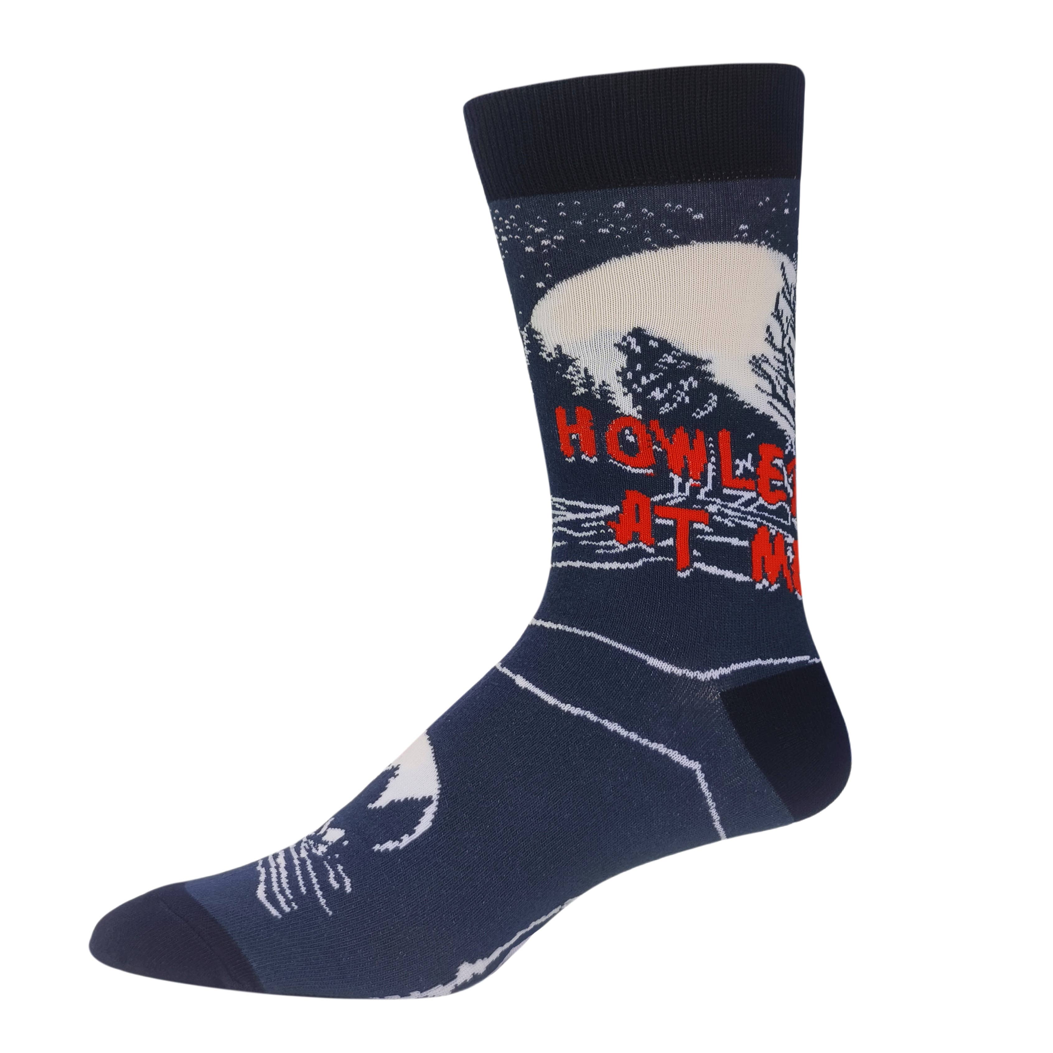 Oooh Yeah/Sock It Up/Oooh Geez Slippers – wholesale Socks – Men's – Howler | Men's Wolf Glow In the Dark Crew Socks2