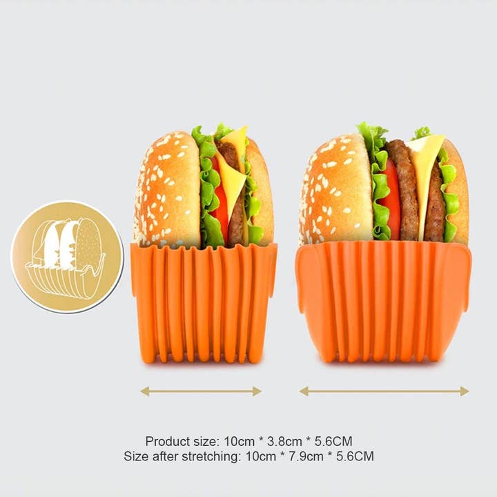 VIGOR - Wholesale Kitchen Tool/Gadget - Perfect Gift Retractable Fixed Box Hamburger Holders for Bur1