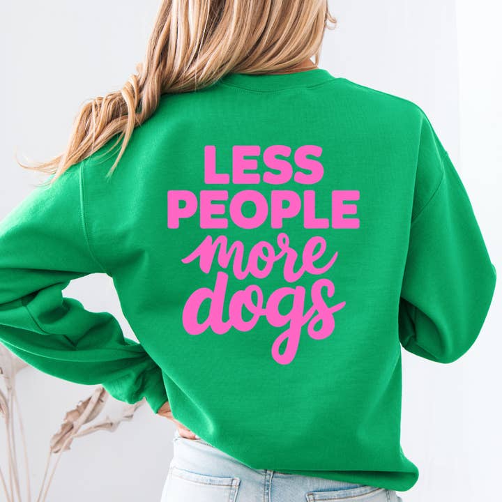 Sweater Less people more dogs voor wholesale door Molly's World