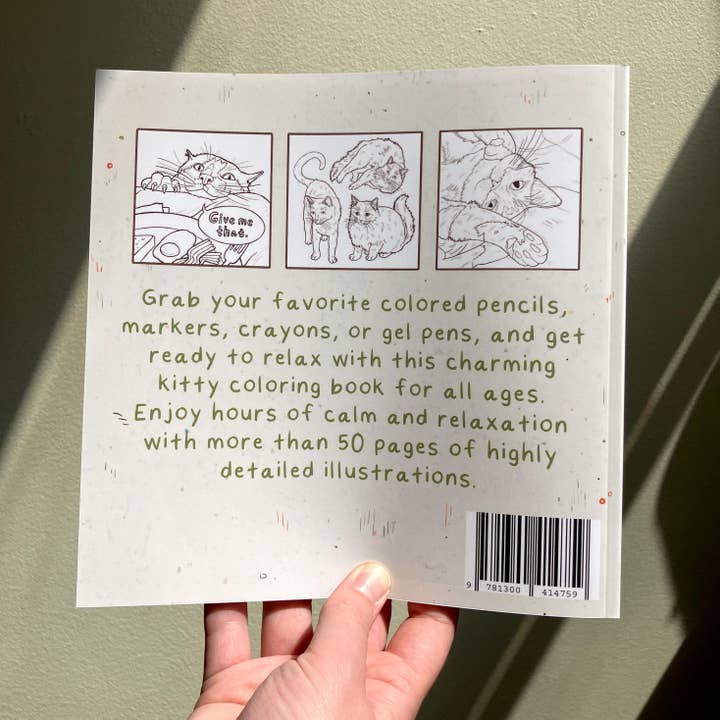 Art Fimbel - Wholesale Coloring & Activity Book - Adult - Cat Coloring Book, Cats With Thoughts And Feelings7