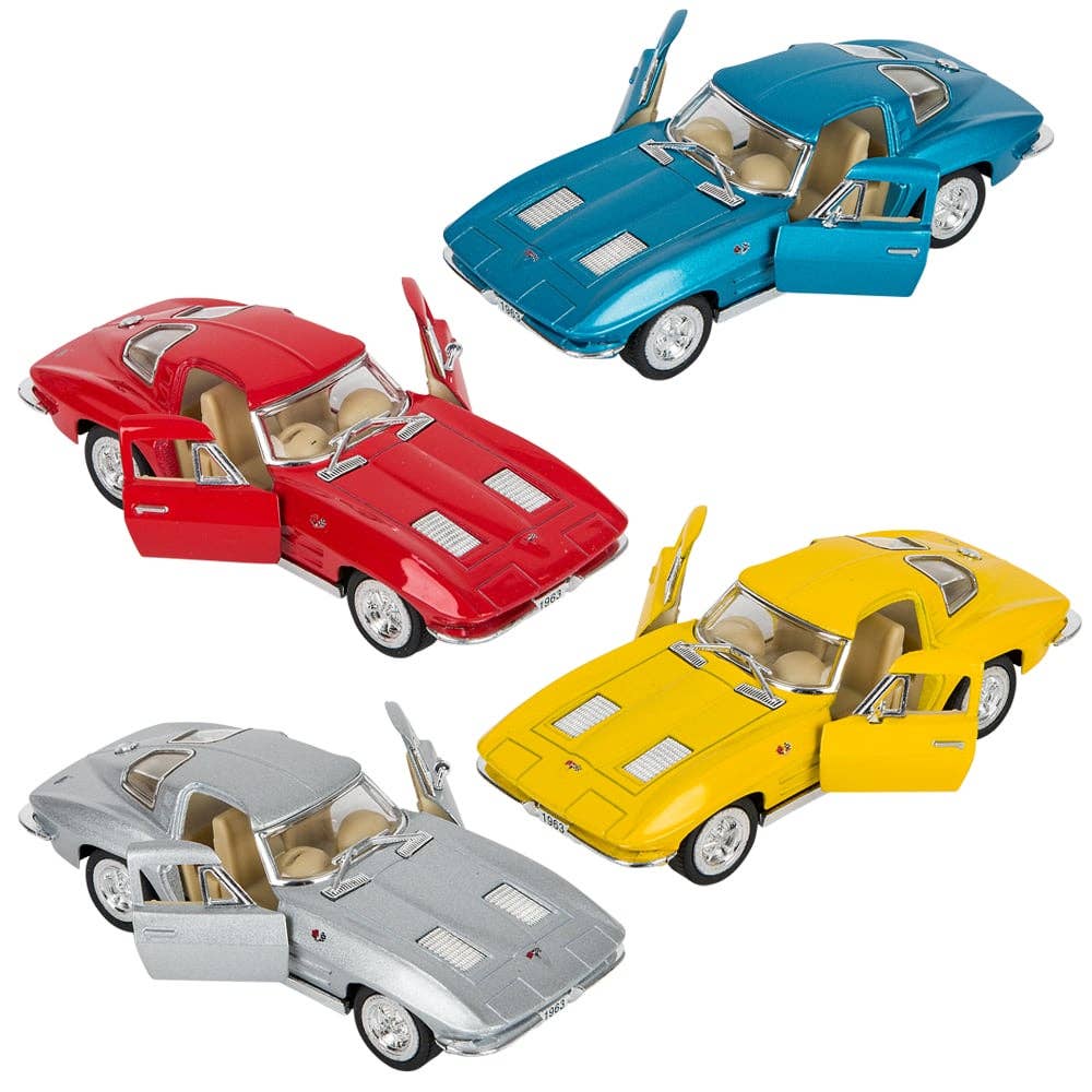 La Luna Bella - Toys – wholesale Leksaksbil/Lastbil - Barn – 5" PRESSGJUTEN 1963 CORVETTE STING RAY LLB Billeksaker3