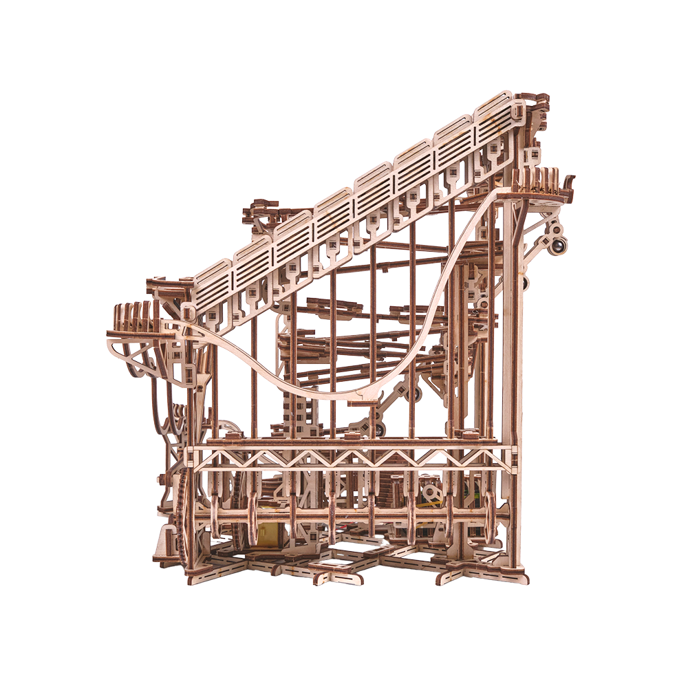 WoodTrick - Wholesale DIY Craft Kit - Wood Trick Spiral Marble Run Wooden 3D Mechanical Model Kit3