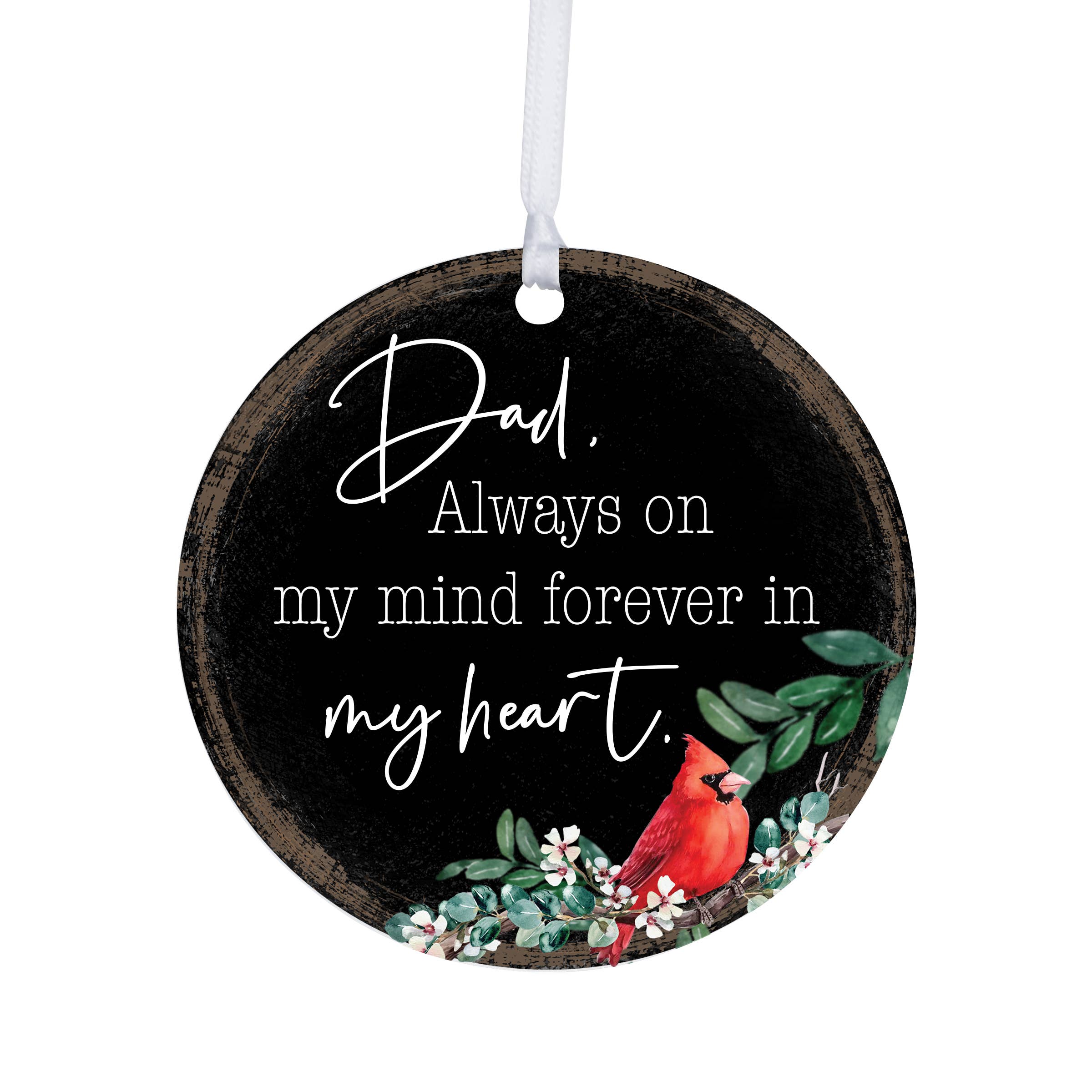 LifeSong Milestones - Wholesale Ornament - Cardinal Christmas Memorial Ornament: Dad, Always on my Mind0