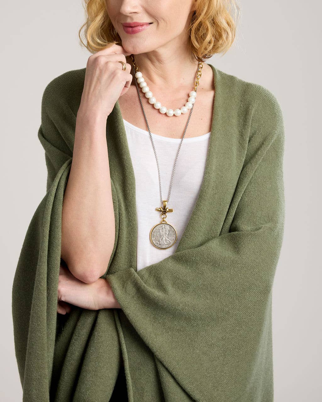 CobbleStone Living - Wholesale Wrap - Women's - Renata Knit Wrap4