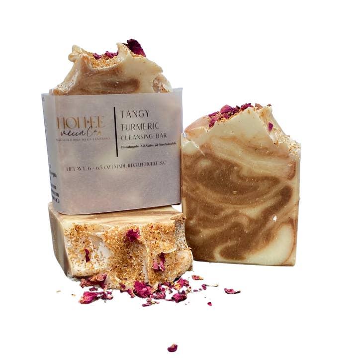 Tangy Turmeric Cleansing Bar for wholesale by Honee mecca Co.
