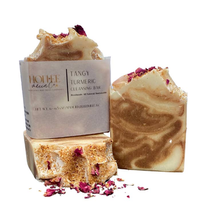 Tangy Turmeric Cleansing Bar for wholesale by Honee mecca Co.