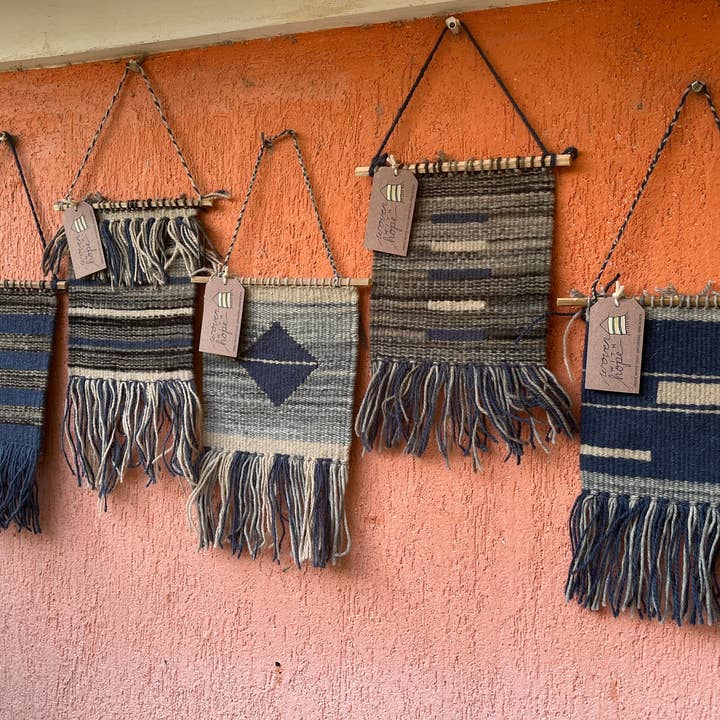 Woven With Hope - Wholesale Tapestry/Textile - Wall Hanging-Blue and Gray6