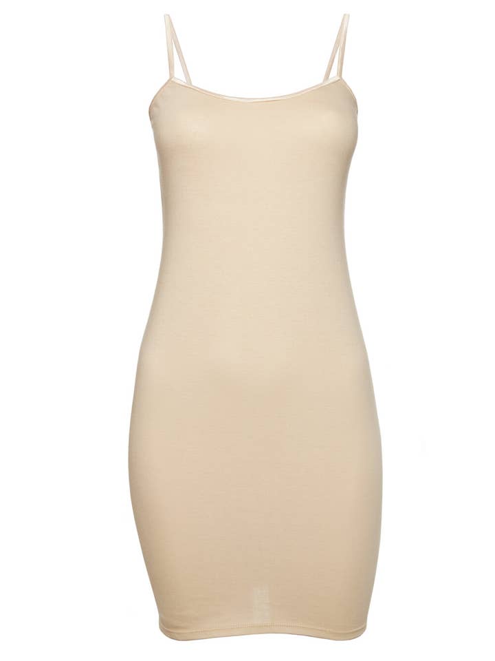 Nude Cotton Lounge Dress for wholesale by MS CAMPBELL