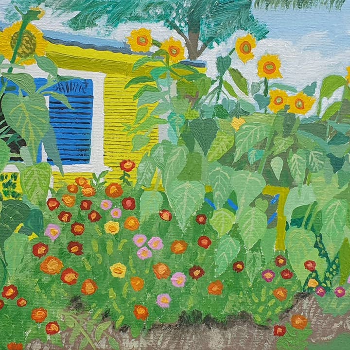 Traditional House, Dominican Republic for wholesale by Amabel Illustrations