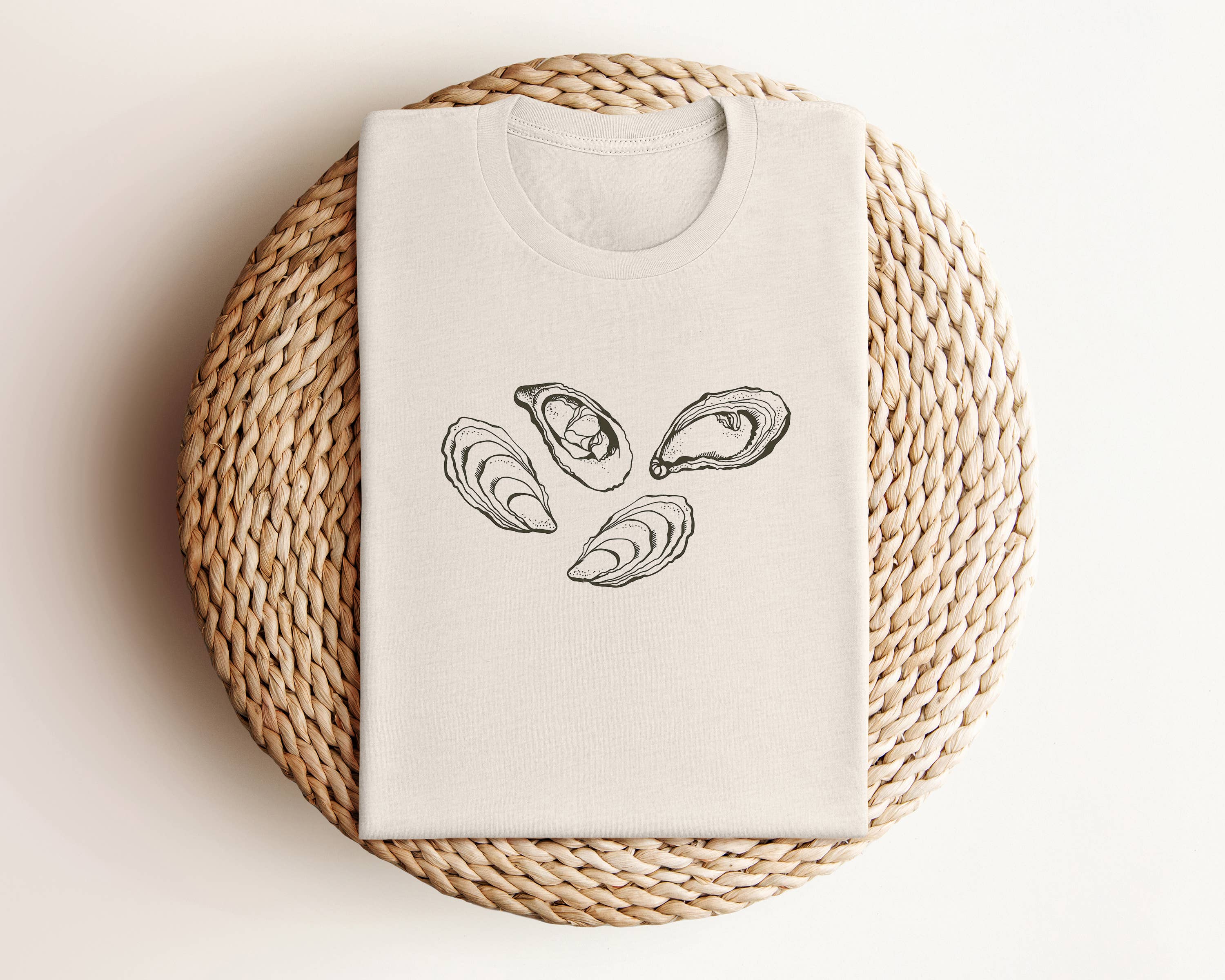 Salt + Fare - Wholesale Screen Printed T-Shirt - Unisex - OYSTERS Graphic Tee2