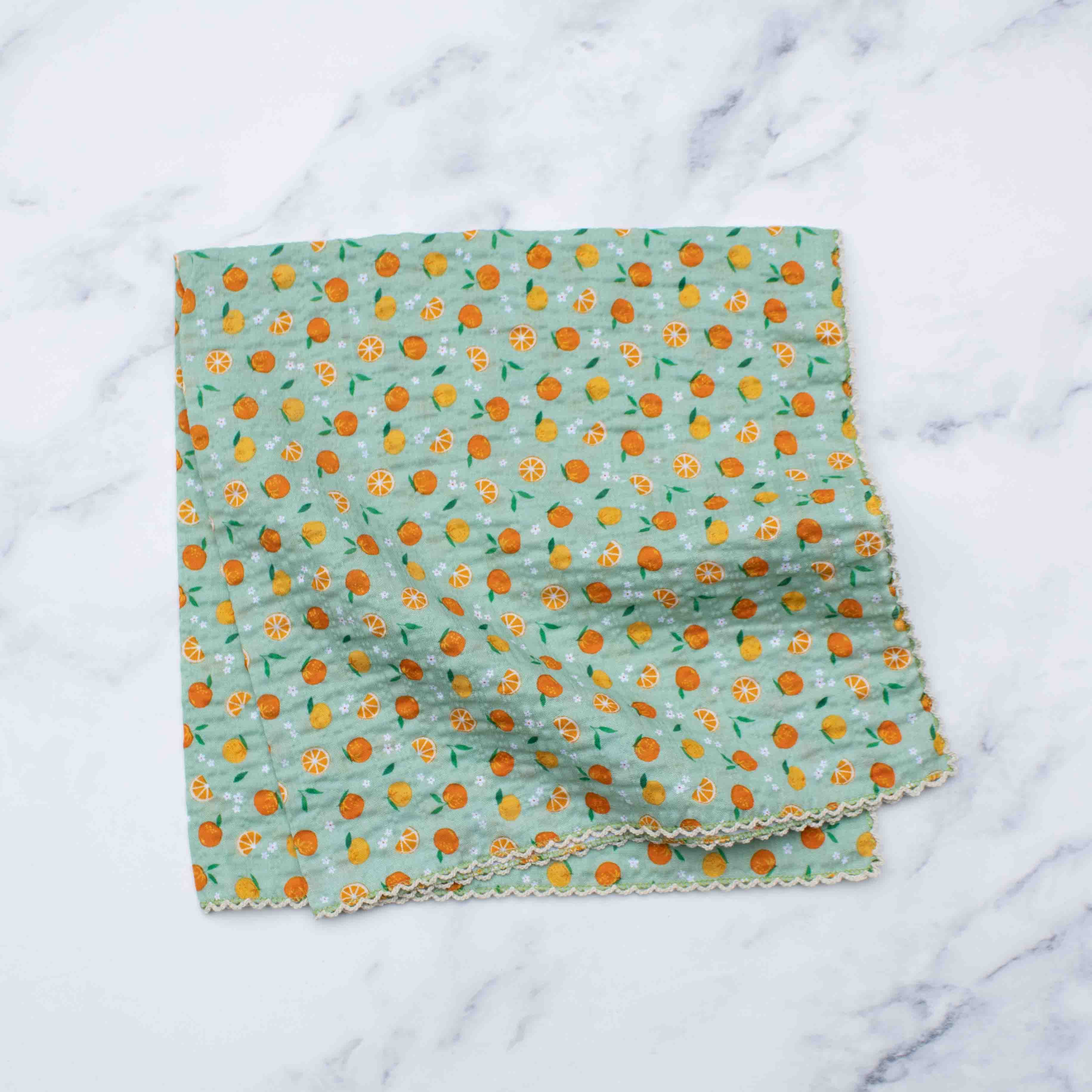 Tiepology – Engroshandel Tørklæde - Dame – Orange Sorbet Bomuldstørklæde1