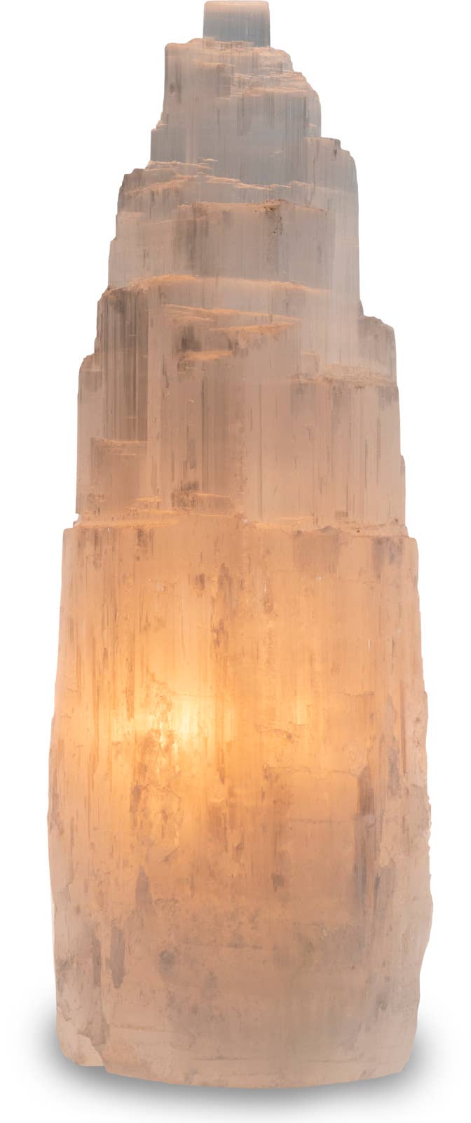 SALTCO AUSTRALIA – wholesale Accent/desk lamp – Selenite Crystal Lamp 25-30cm