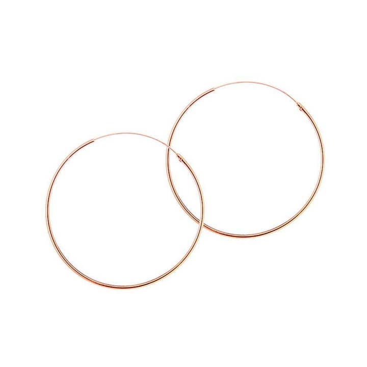 Juulry – wholesale Hoop-örhängen – Guldpläterade Hoop-örhängen 25 MM 1,2 MM