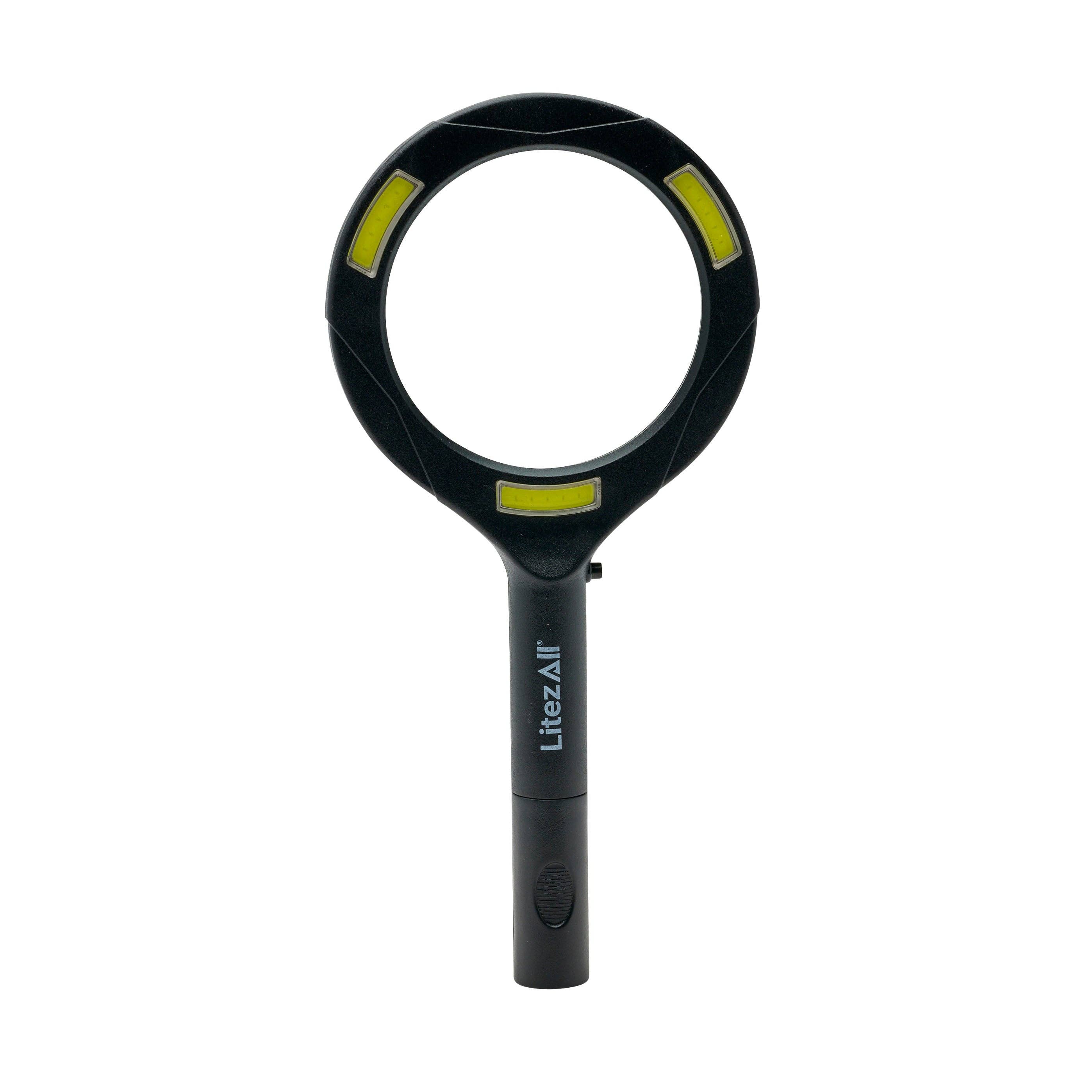 LitezAll - Wholesale Magnifying Glass - LitezAll COB LED Lighted Hand Held Magnifying Glass48