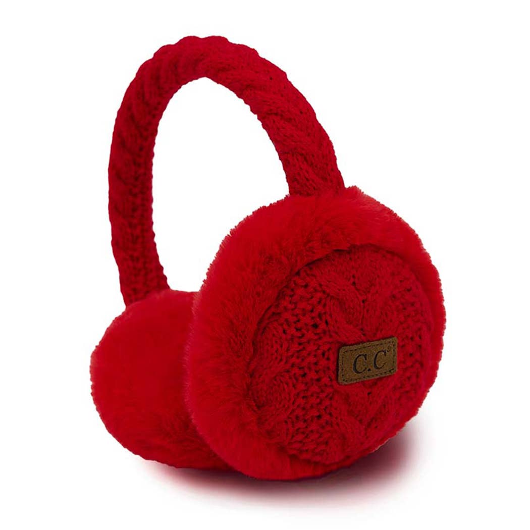 Fashion City - Wholesale Earwarmers/Ear Muffs - Women's - Cable Knitted Faux Fur Ear Muffs12