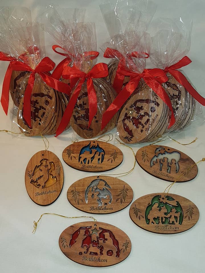 Stain Glass Ornaments Gift Set for wholesale by Bethlehem Shop