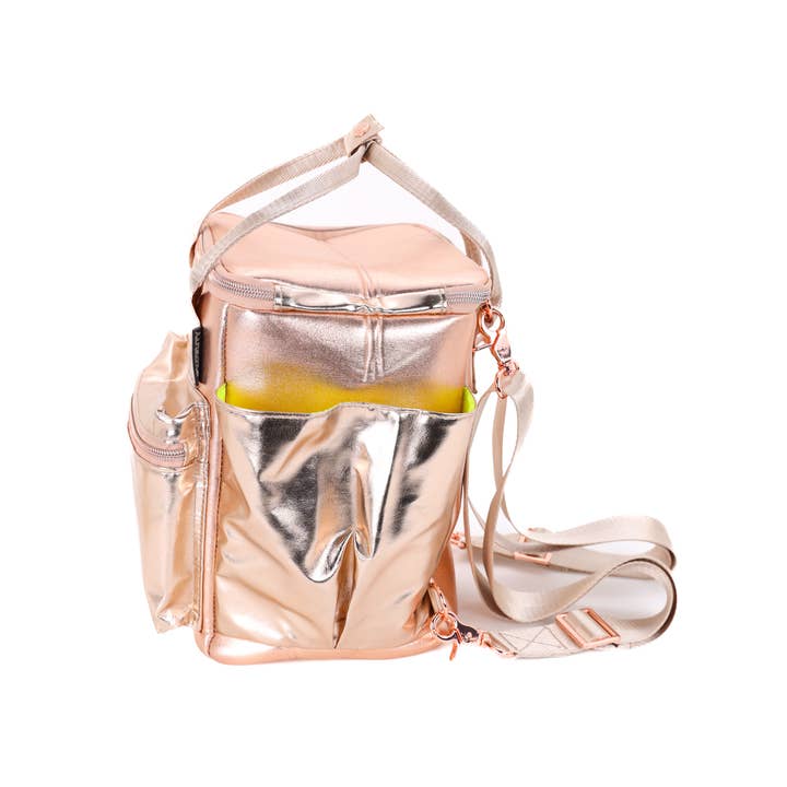 Fydelity - Wholesale Cooler/Cooler Bag - 91305: Chillout ClawCan 12Pak Fashion Cooler Bag- Rose Gold
