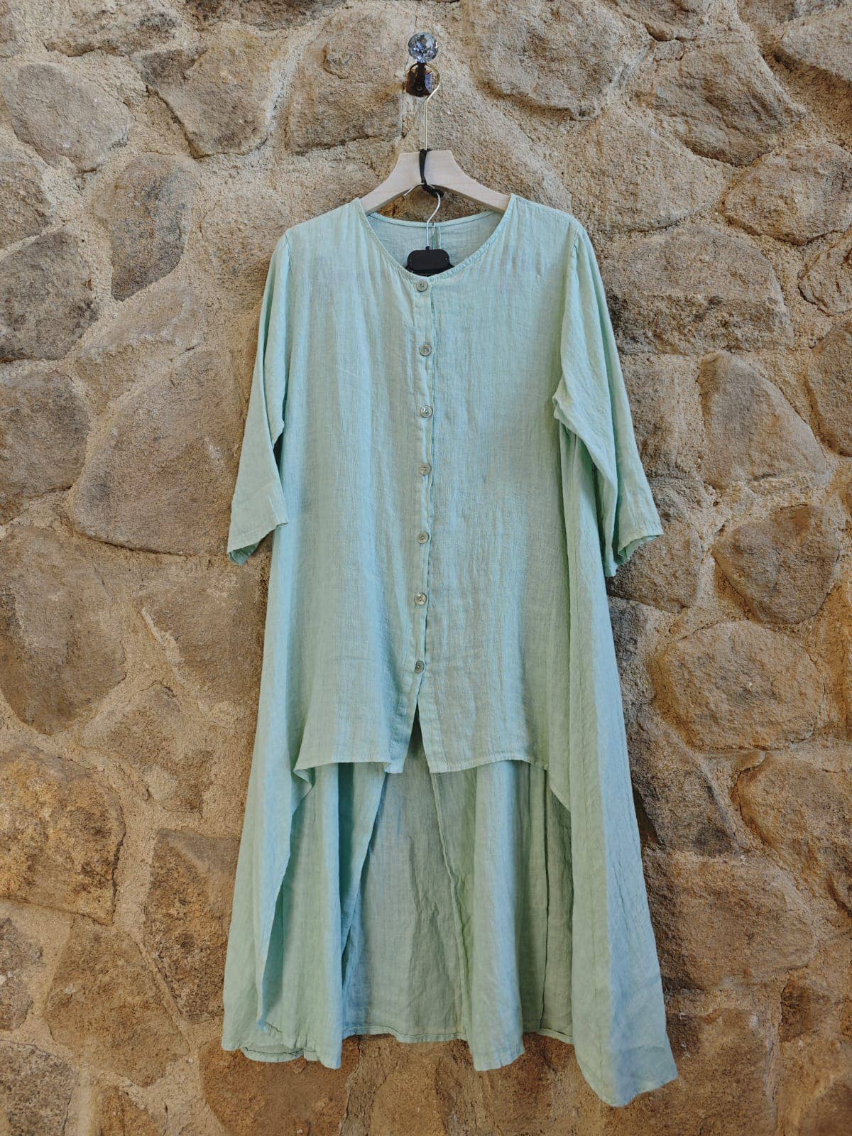 Linen & More – wholesale Top & pants set (NOT Loungewear) – Women's – REF 17261 SET BLOUSE AND LINEN PANTS 100%2