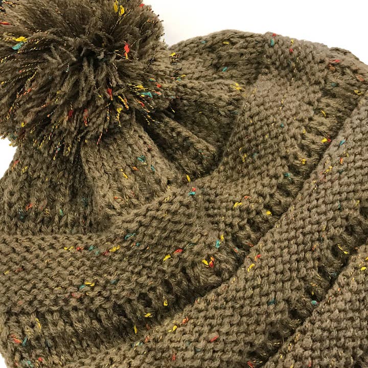 Wrapables.com - Wholesale Beanie - Women's - Wrapables Warm Knit Confetti Beanie with Pom Pom10